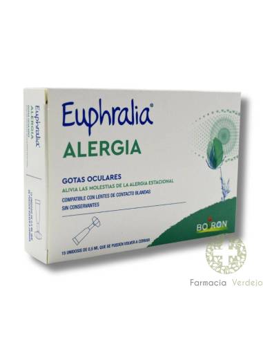 EUPHRALIA ALERGIA GOTAS OCULARES 15 UNIDOSIS 0,5 ML Calma ocular