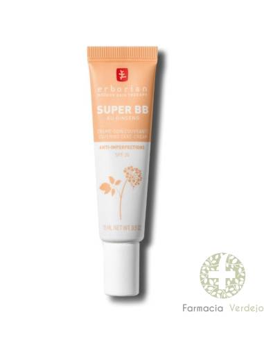 ERBORIAN SUPER BB CONCEALER AU GINSENG ANTI-IMPERFECTIONS SPF25 DORE 10ML