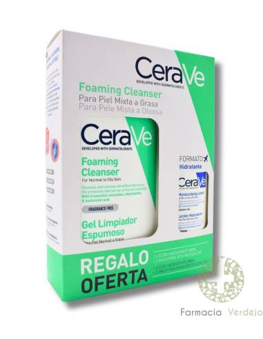 CERAVE GEL LIMPIADOR ESPUMOSO  473 ML Limpia y retira lípidos sin alterar la barrera cutánea