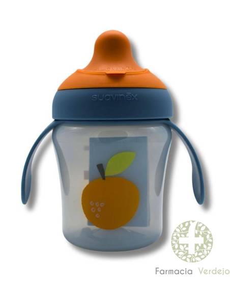 TAZA ANTIDERRAME SUAVINEX + 6 MESES Para aprendizaje con boquilla rígida