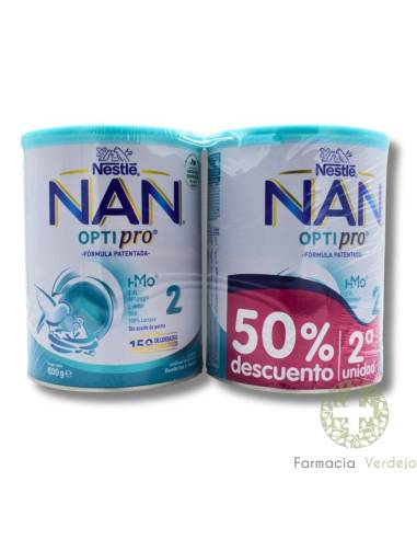 NAN OPTIPRO 2 LECHE DE CONTINUACION  DUPLO 2 X 800