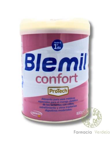 BLEMIL  CONFORT PROTECH TRASTORNOS DIGESTIVOS LEVES 800 G Alivia cólico y estreñimiento