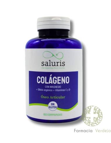 COLAGÉNIO SALURIS COM MAGNÉSIO+SILIC+VITAMINAS C E D Osso da Articulação