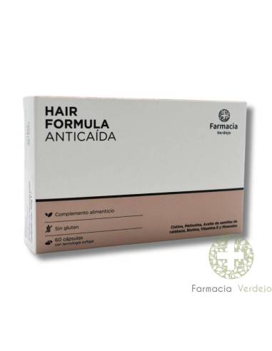 FARMACIA VERDEJO HAIR  FORMULA ANTICAIDA 60 CAPSULAS ANTICAIDA CAPILAR