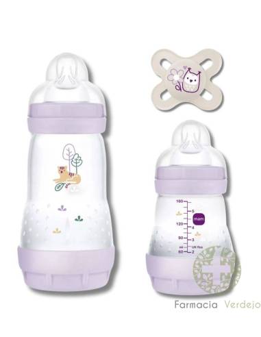 Wtw Starter Set Matt-r + 0 Meses 1 Biberon Easy Start Anti-colic 130 Ml + 1 Biberon Easy Start Anti-