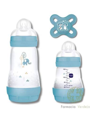 Wtw Starter Set Matt-a + 0 Meses 1 Biberon Easy Start Anti-colic 130 Ml + 1 Biberon Easy Start Anti-