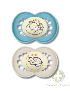 CHUPETA DE SILICONE MAM NOITE ORIGINAL + 6 MESES MATE UM...