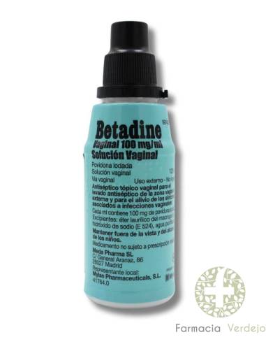 BETADINE VAGINAL 100 MG/ML SOLUCION VAGINAL 125 ML