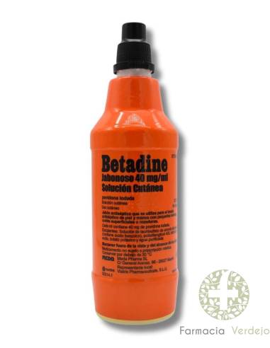 BETADINE JABONOSO 40 MG/ML SOLUCION CUTANEA 500 ML