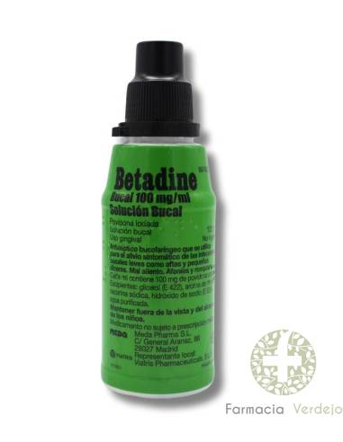 BETADINE BUCAL 100 mg/ml SOLUCION BUCAL 1 FRASCO 125 ml