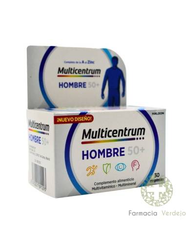 MULTICENTRUM HOMBRE 50+ MULTIVITAMINICO COMPLETO 30 COMPRIMIDOS