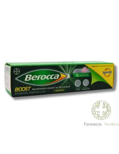 BEROCCA BOOST  15 COMPRIMIDOS EFERVESCENTES