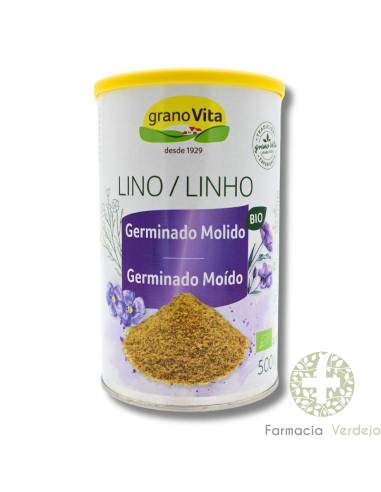 LINHO GERMINADO MOÍDO ORGÂNICO 500 G GRANOVITA Fonte de Ômega 3, fibras e proteínas