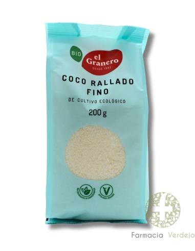 COCO RALADO FINO BIO 200G EL GRANERO