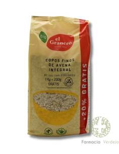 FLOCOS FINOS DE AVEIA 1KG + 200G EL GRANERO