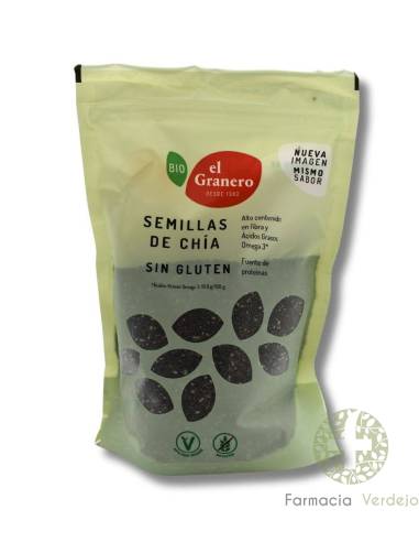 SEMENTES DE CHIA SEM GLÚTEN EL GRANERO 400GR