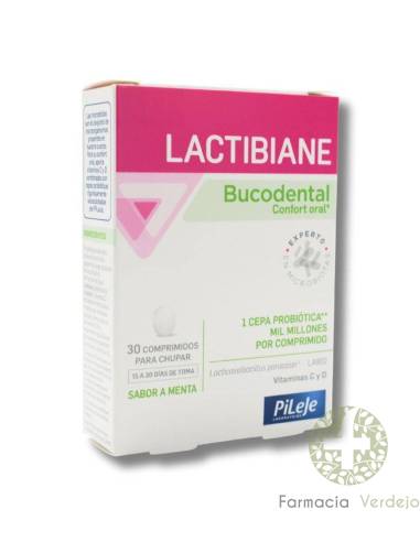 LACTIBIANE BUCODENTAL 30 COMPRIMIDOS PARA CHUPAR Salud bucal