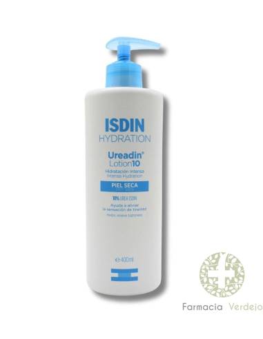 ISDIN LOÇÃO UREADIN DE HIDRATAÇÃO 10 400 ML COM VÁLVULA