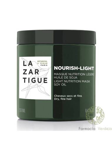 NOURISH LIGHT MASCARILLA NUTRITIVA ACEITE DE SOJA 250ML LAZARTIGUE