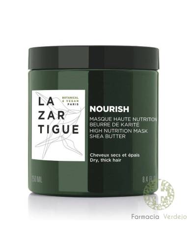 NOURISH MASCARILLA EXTRA NUTRITIVA MANTECA DE KARITE 250ML LAZARTIGUE