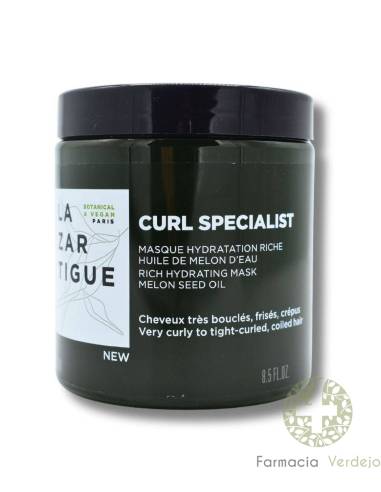 CURL SPECIALIST MÁSCARA HIDRATANTE INTENSIVA ÓLEO DE MELANCIA 250ML LAZARTIGUE