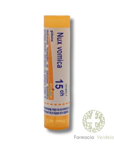 NUX VOMICA BOIRON C15 GLÓBULOS 1 EMBALAGEM 4 g