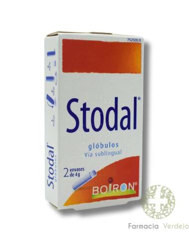 GLÓBULOS DE BOIRON STODAL 2 RECIPIENTES 4 G