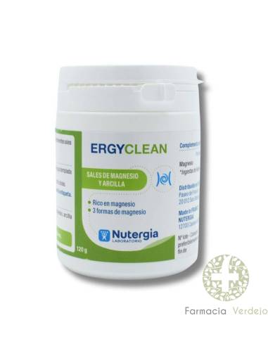 ERGYCLEAN 120GR NUTERGIA Sales de magnesio y arcilla