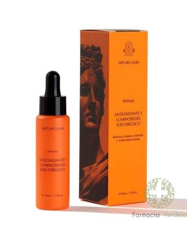 ARTURO ALBA ANTIOXIDANTE & LUMINOSIDADE SOD-FERULICO 30ML Suporte anti-stress e anti-envelhecimento