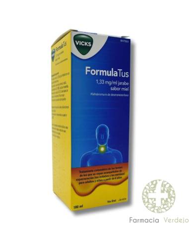 FORMULATUS 1,33 mg/ml XAROPE 1 FRASCO 180 ml (SABOR A MEL)