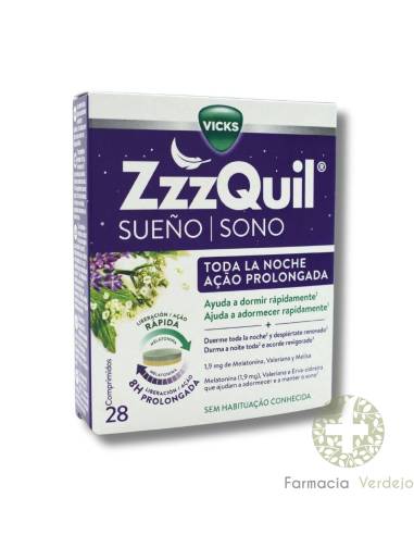 ZZZQUIL SLEEP ALL NIGHT 28 COMPRIMIDOS