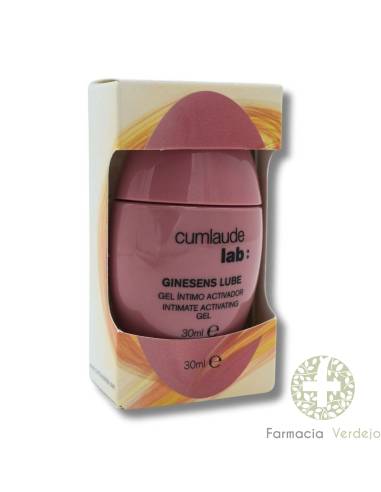 CUMLAUDE LAB: GINESENS LUBE GEL INTIMO ACTIVADOR CON CALOR 30 ML