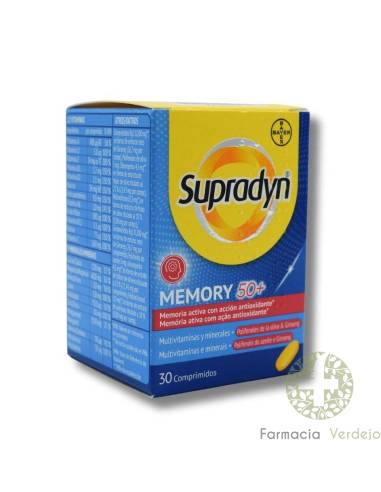 SUPRADYN MEMORIA 50+ RENDIMIENTO MENTAL 30 COMPRIMIDOS