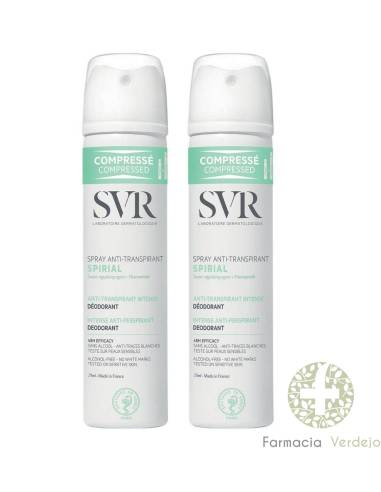 SVR DESODORANTE SPIRIAL ANTITRANSPIRANTE SPRAY DUPLO