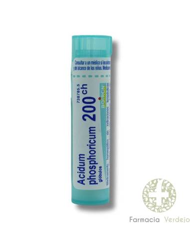 ACIDUM PHOSPHORICUM BOIRON C200 GLÓBULOS 1 RECIPIENTE 4 g