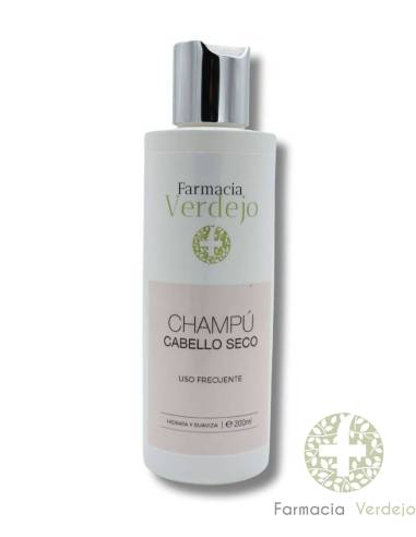 SHAMPOO PARA CABELOS SECOS USO FREQUENTE 200ML (O/N) FARMACIA VERDEJO