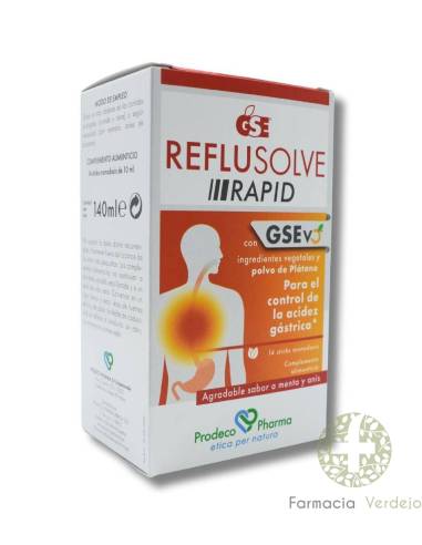 GSE REFLUSOLVE RAPID 14 PALITOS DE DOSE ÚNICA 10 ML SABOR MENTA E ANIS