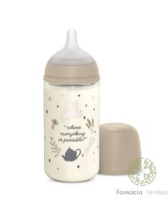 GARRAFA PP BOCA LARGA T SILICONE SUAVINEX PREMIUM +6 360ML