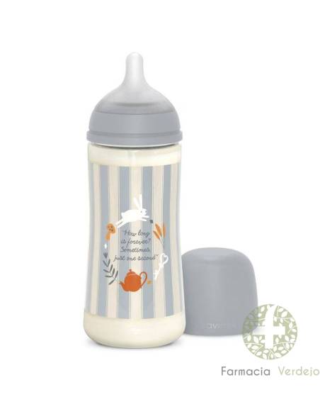 BIBERON PP BOCA ANCHA T SILICONA SUAVINEX PREMIUM +6 360ML