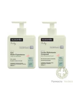 SUAVINEX DUPLO GEL ESPUMOSO 500 ML + LECHE HIDRATANTE...