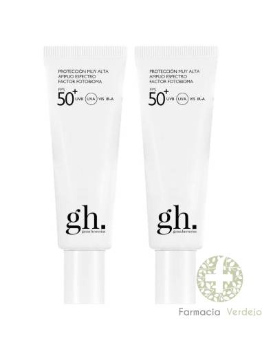 GH GEMA HERRERIAS PROTEÇÃO ÚNICA MUITO ALTA FPS 50+ 50 ml