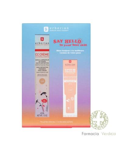 PACK CC CREME CLAIR 45ML + SUPER BB CORRETIVO CLAIR 10ML ERBORIAN