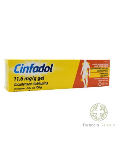 CINFADOL 11,6 MG/G GEL CUTANEO 1 TUBO 100 G