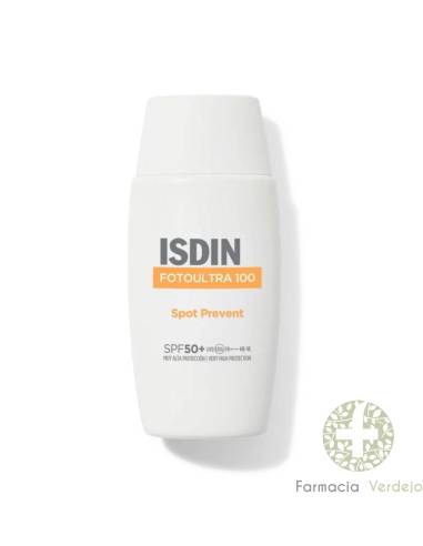 FOTOULTRA 100ISDIN SPOT PREVENT FUSION FLUID Ayuda a prevenir la aparición de manchas solares