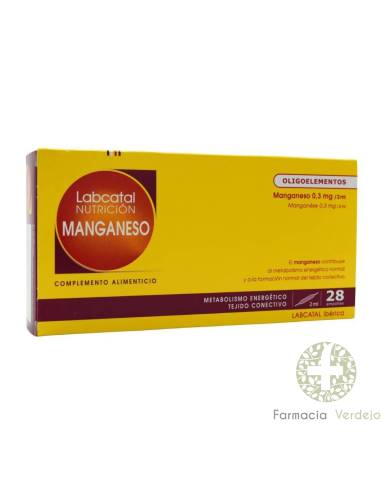 MANGANESO 28 AMPOLLAS LABCATAL