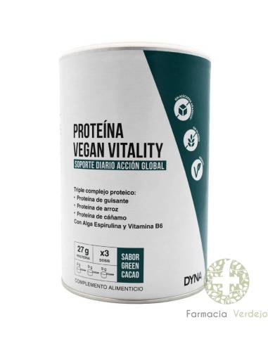 PROTEINA VEGAN VITALITY DYNA 260 GR SABOR GREEN CACAO