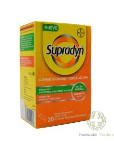 SUPRADYN ENERGY DOBLE ACCION 20 SOBRES EFERVESCENTES