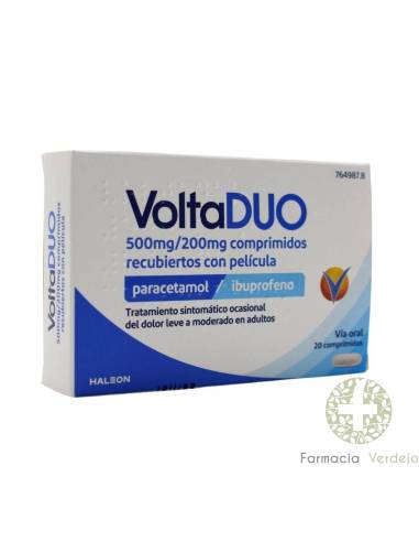 VOLTADUO 500 MG/200 MG 20 COMPRIMIDOS RECUBIERTOS