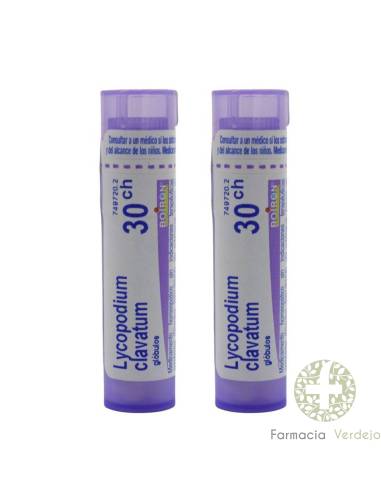 LYCOPODIUM CLAVATUM BOIRON C30 GLOBULOS 2 ENVASES 4 G