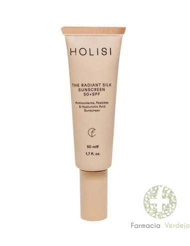 HOLISI O PROTETOR SOLAR RADIANTE DE SEDA 50+SPF